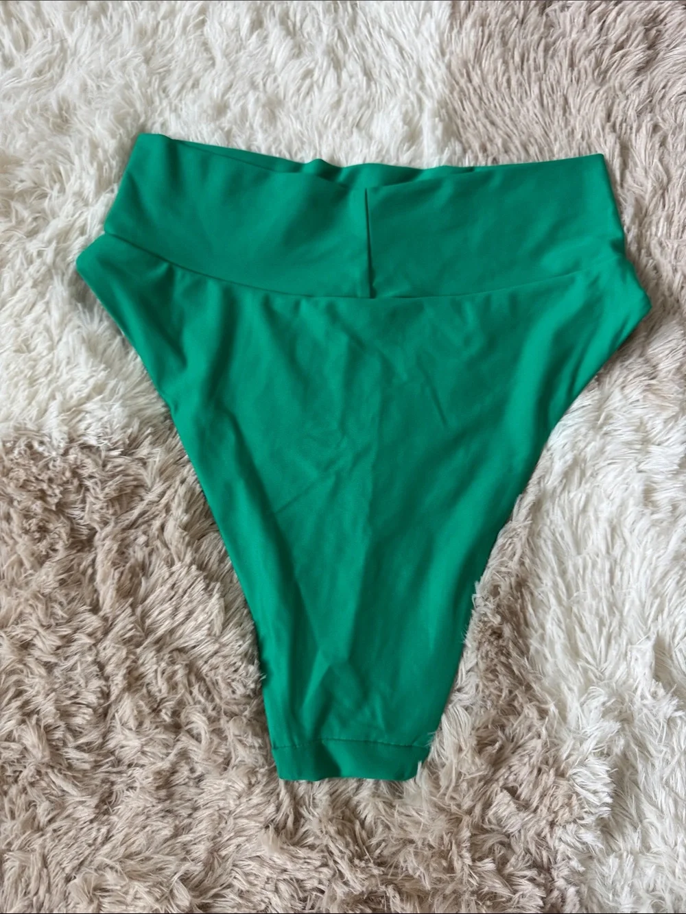 High-Waist Green Bikini Bottom - Women Swim - Picture 2 of 4